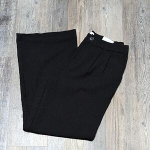 Women's Wide Leg Black Trousers